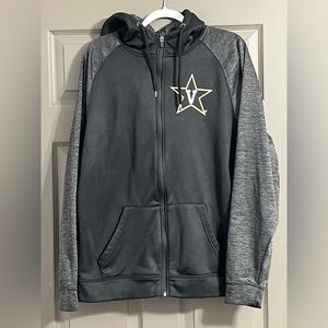 Vanderbilt University Commodores Men's Large Colosseum Blackout Full-Zip Hoodie